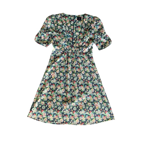 Kate Moss TopShop Iconic Pansy Print Vintage Tea Dress UK Size 8/Euro Size 36 - Picture 3 of 12
